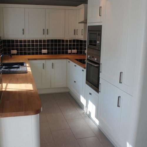 Black splashback tiles