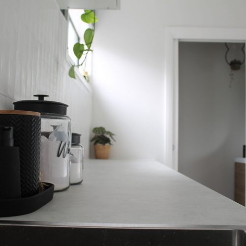 Galley laundry benchtop